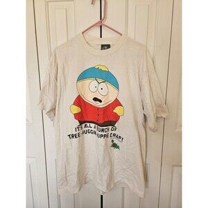 Vintage 1998 South Park Cartman Hippie Shirt 90s Cartoon Comedy Central XL